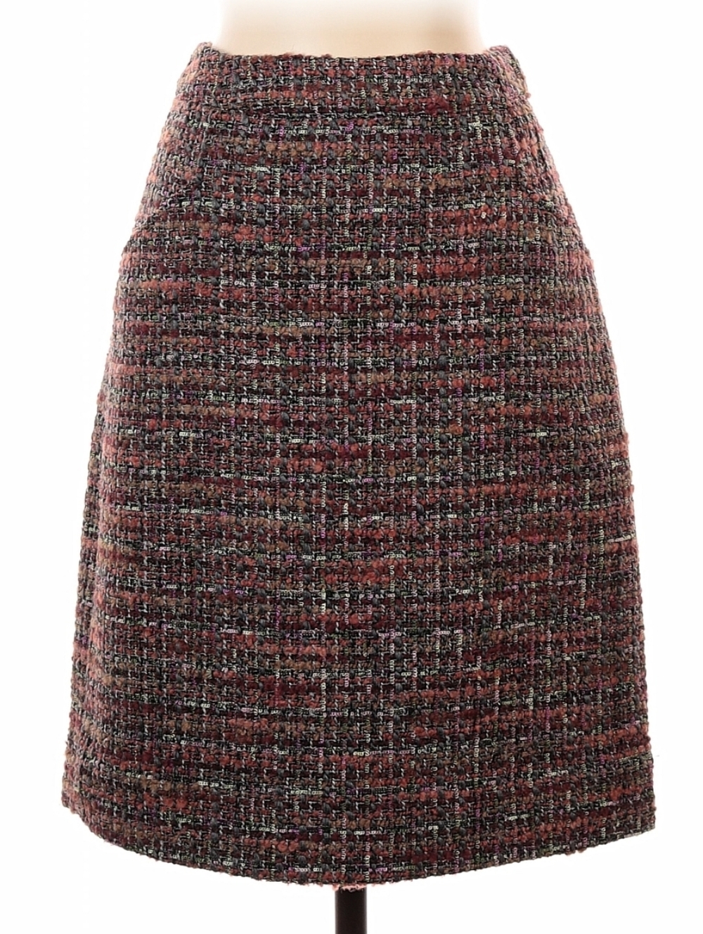 Etcetera Multicolor Tweed Pencil Skirt Women’s Size 2 Wool Blend Classic Preppy
